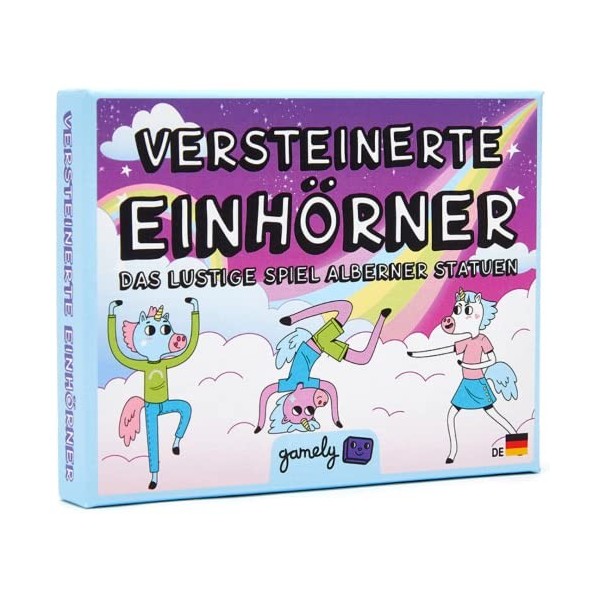 Licornes fossilisées : le jeu de fête amusant au format de poche qui met toute la famille sur des poses rires [Allemand]