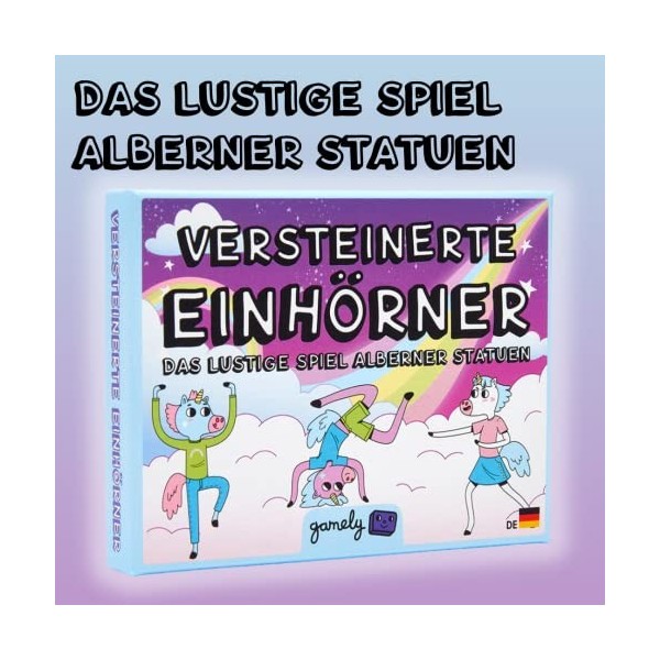 Licornes fossilisées : le jeu de fête amusant au format de poche qui met toute la famille sur des poses rires [Allemand]