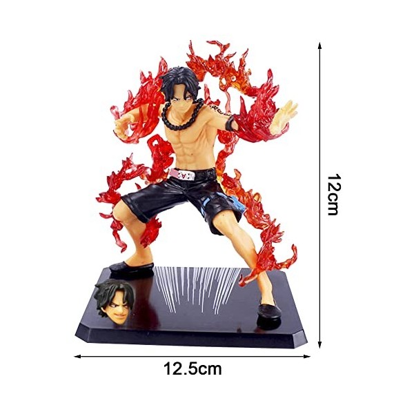 One Piece Anime Figurine, One Piece Cartoon Model Statue, Anime Heroes Figurine PVC Anime Figure Statue Ornements Modèle Anim