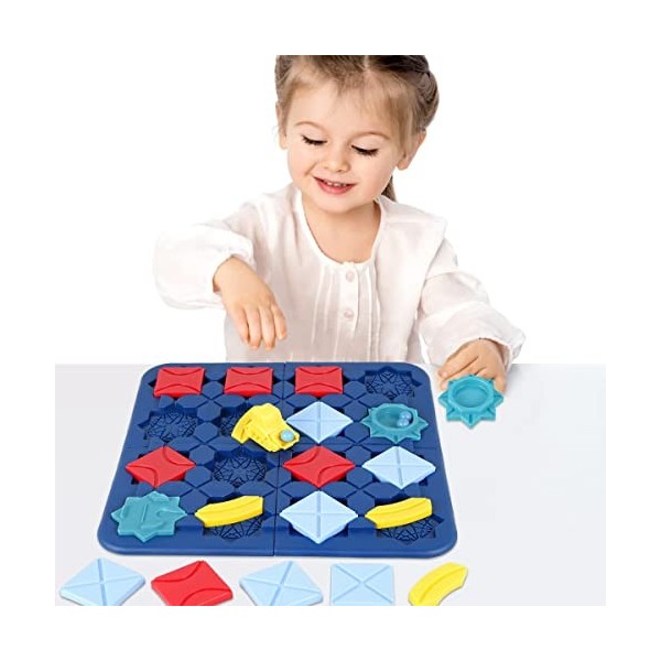 Lochimu Road Builder Game Logical Puzzle Road Builder Board Renusable Intelligence Brain Teasers Board Preschool Childre BS88