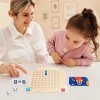 WOTEG Jeu de société d’Addition de Multiplication Montessori en Bois - Machine de Multiplication 2 en 1,Jeux éducatifs pour, 