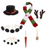 Yavion Jeux Enfants 2 Ans Empilage Amusant Bonhomme De Neige Kit Hiver Noël Vacances en Plein Air Faisant Décoration Bonhomme