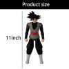 XRHOT Figurines Anime Goku Black, 31CM Anime Super Goku Black Super Saiyan Man Figurine Décoration Ornements Collectibles Jou