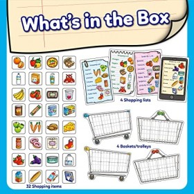 Orchard Toys Shopping List Memory and Matching Pairs Large Card Game, Food Shop & Trolley Snap Cards for Kids Educational Gam