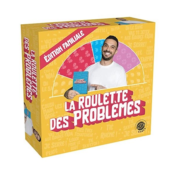 MGM GAMES - Roulette des Problèmes Edition Familiale - 141313 - À Partir de 14 Ans Jaune