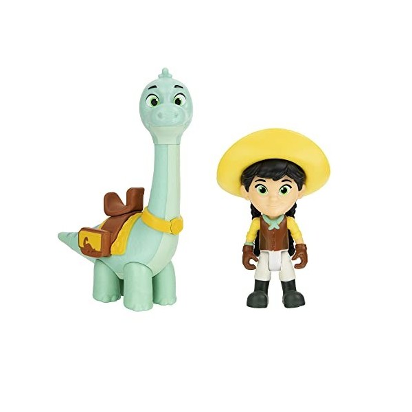 Giochi Preziosi Dino Ranch Min&Clover Paire Personnages Haut Environ 7,5 cm et Dinosaure Hauteur 9 cm Cirque, comme dans Le C