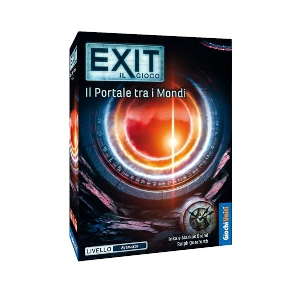 Giochi Uniti, Exit: Le Portail Entre Les Mondes. Escape Room. Jeu de Table, 1-4 Joueurs, 12+ Ans, édition Italienne, GU724