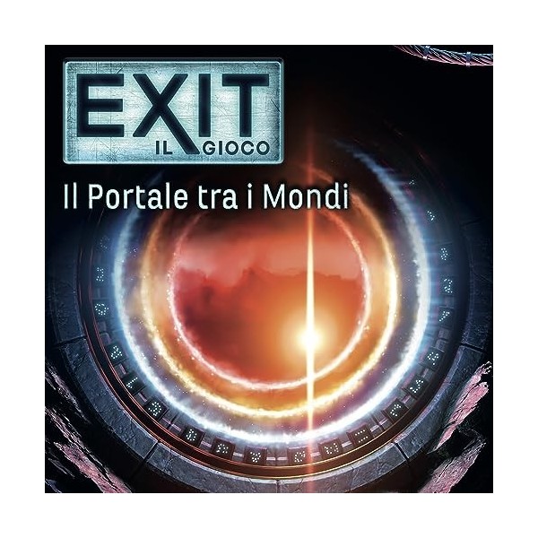 Giochi Uniti, Exit: Le Portail Entre Les Mondes. Escape Room. Jeu de Table, 1-4 Joueurs, 12+ Ans, édition Italienne, GU724