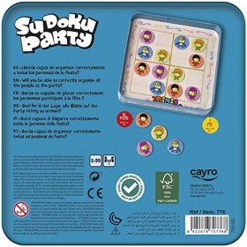 Cayro - Sudoku Party - + 5 Ans - Puzzle Rotatif - Jeu de société pour Enfants et Adultes - Placez Les 9 Couleurs Différentes 