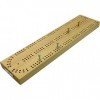 Planche de cribbage britannique en bois à 2 rails continus – 30 cm