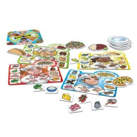 Orchard Toys Chef Pazzeschi Jeu éducatif à combinaison et mémoire pour enfants de 3 à 7 ans Édition italienne 