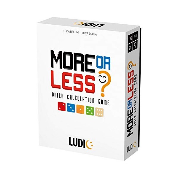 Ludic - More Or Less? - Jeu de société pour Toute la Famille