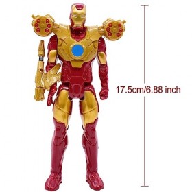 OBLRXM Figurine Iron-Man, Avengers Film Titan Iron-Man, Iron-Man Action Figur, Figurine de Collection Iron-Man de 28 cm, Desi