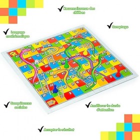 Jeu déchelles et de Serpents pour Enfants, Jeux de société Traditionnels,Jeux de société pour Enfants - Cest Un Excellent C