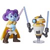 Star Wars Duel avec Sabre Laser, Figurines Lys Solay et droïde dentraînement, Jouets pour Enfants