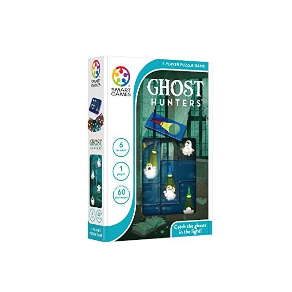 SmartGames SG433 - Ghost Hunters, Puzzle Game with 60 Challenges, 6+ Years