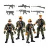 Mini Figurines Militaires Figurine Militaire Ensemble Figurines Militaires SWAT Jouet Armée Matériau de Haute Qualité Facile 