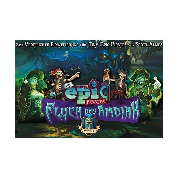 Gamelyn Games | Tiny Epic : Pirates - Pirates - Pirates - Pirates - Extension | Jeu de Famille | Jeu de société | 1 à 4 Joueu