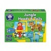 Orchard Toys Jungle Heads and Tails Game, Educational Game, 2 in 1 Activity, Educational Memory Game, Age 18 Months, Educatio