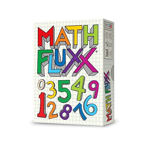 Looney Labs , Math Fluxx, Board Game, Ages 8+, 2-6 Players, 5-30 Minutes Playing Time