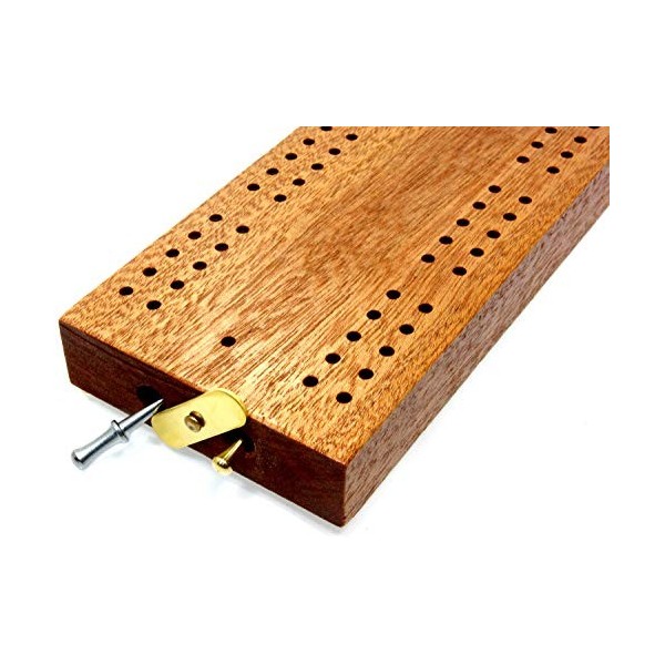 Planche de cribbage britannique en bois dur – 30 cm