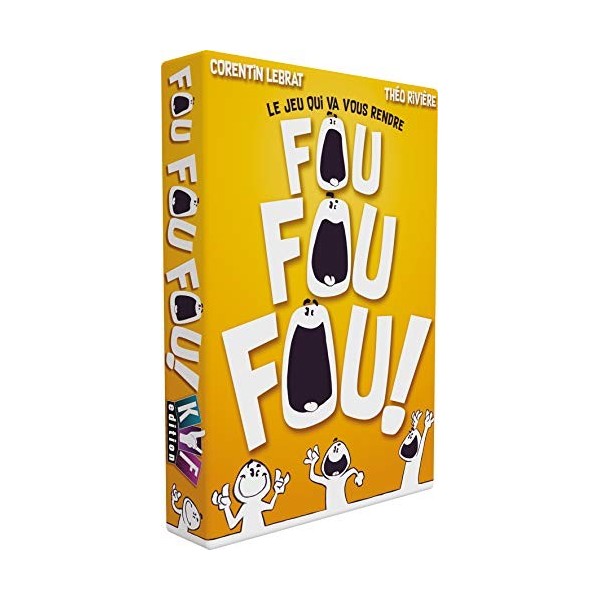KYF Edition | Fou Fou Fou ! | Jeu de société | Jeu de Cartes | Age : 8+ | 3-8 Joueurs | Durée : 15 Min