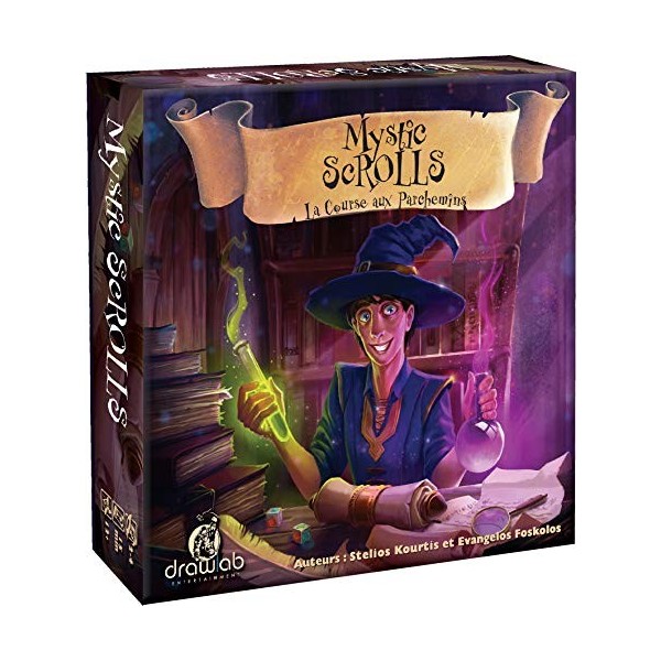 Drawlab Entertainment | Mystic ScROLLS | Jeu de société | À partir de 12 ans | 2 à 4 joueurs | 15 minutes