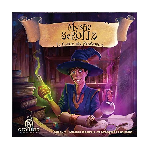 Drawlab Entertainment | Mystic ScROLLS | Jeu de société | À partir de 12 ans | 2 à 4 joueurs | 15 minutes