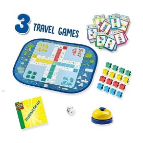 SES Creative- Wrap&Go Voyage-Petits Chevaux familles-Jeu de rapidité et Correspondance, 02236