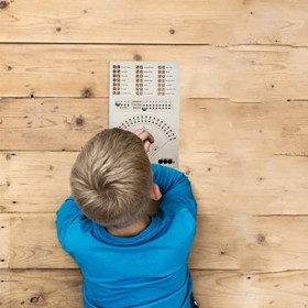 Ximan Plateau en Bois pour dés Baseball - société Plateau Baseball | Baseball 2-Dés 12-Trois Couleurs Perles Verre Plateau Je