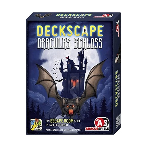 ABACUSSPIELE- Deckscape Escape Room Jeu de Cartes, 38213, Argent Silver 