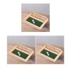 Paowsietiviity Shut The Box Game – Jeu de dés en bois à 12 chiffres, jeu familial traditionnel, style 3