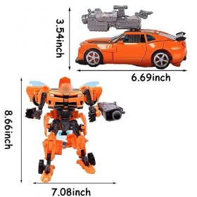 UZSXHJ Transformer Robot Voiture Jouets, Voitures Transformer pour Enfants, Transformer Voitures Robot, Transformation Action