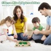 YWZQ Jeu de plateau en bois 4 faces Un jeu classique de mathé familial pour enfants Family Party Gift durable