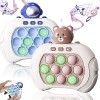 Console de Jeu Quick Push Bubbles,Jeu Pop Puzzle de Light Bouton,Pop it Puzzle Game Machine,Quick Push Game,Jeu de Coordinati