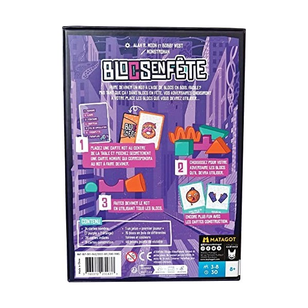 Asmodee Matagot Blocs en fête - Jeux de société - Jeux de Cartes - Jeu de déduction - Jeu dambiance - Jeu Adulte et Enfant à