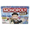 Hasbro Gaming Monopoly Travel World Tour Jeu de société pour familles et Enfants à partir de 8 Ans, Comprend des tampons de j