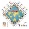 Hasbro Gaming Monopoly Travel World Tour Jeu de société pour familles et Enfants à partir de 8 Ans, Comprend des tampons de j