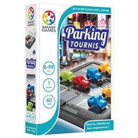 SmartGames - Parking Tournis - Jeu de Réflexion - Garez les Véhicules Aux Bons Emplacements - 60 Défis de Différents Niveaux 