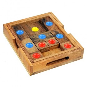Logica Jeux Art. Fuite de la Prison - Khun Phaen - Klotski - LÂne Rouge - Casse-têtes en Bois Précieux - 16 Jeux en 1 - Diff