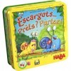 HABA - Escargots... Prêts ? Partez ! - Jeu de Société pour Enfant - Jeu de Course et de Stratégie- Boite aimanté - Apprendre 