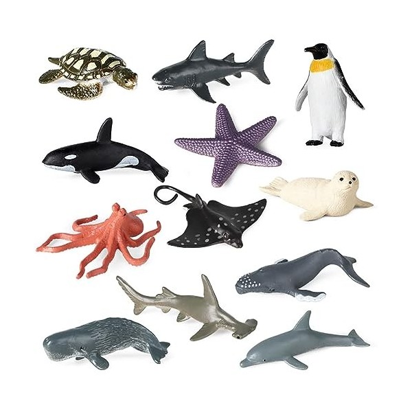 Figurines D'animaux Marins, 30 Pièces, Jouets Réalistes Pour