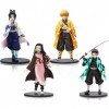 4 Pièces Anime Figurine,Mini Figurine,Figurine daction,Collection anime Jouets,Cake Topper,Décorations de gâteaux,Cadeaux po