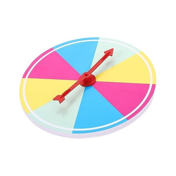 jojofuny Fournitures De Fête Plateau Tournant Accessoires De Jeu De Société en Plastique Roue De Prix Roue De Jeu De Société 