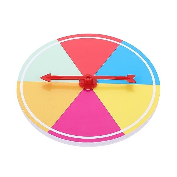 jojofuny Fournitures De Fête Plateau Tournant Accessoires De Jeu De Société en Plastique Roue De Prix Roue De Jeu De Société 