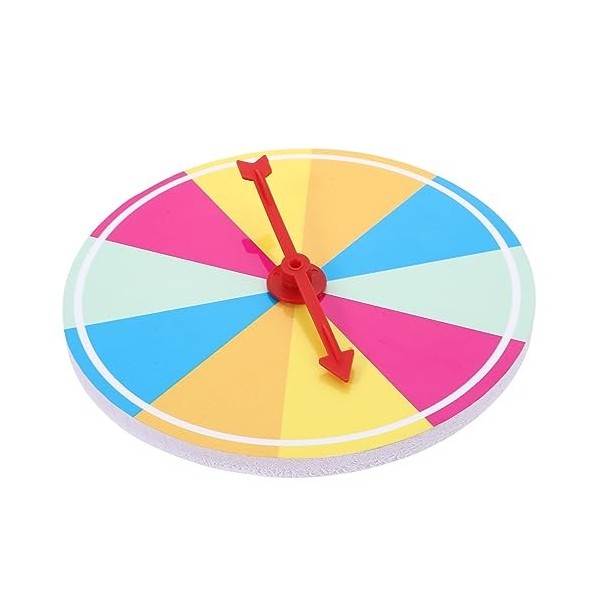 jojofuny Fournitures De Fête Plateau Tournant Accessoires De Jeu De Société en Plastique Roue De Prix Roue De Jeu De Société 