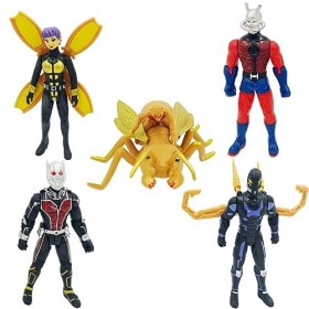 LGQHCE Ant-Man Figurines Ensemble, 5 Pcs Hero PVC Anime Modèle Décorations, Jouet Statue Collectibles Anniversaire Cadeau, Sa