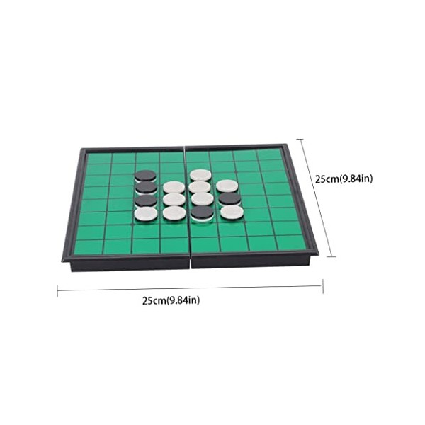 Liummrcy Othello Portable pliing magnétique Portable Pliage réversi Othello échié Standard éducatif à Domicile