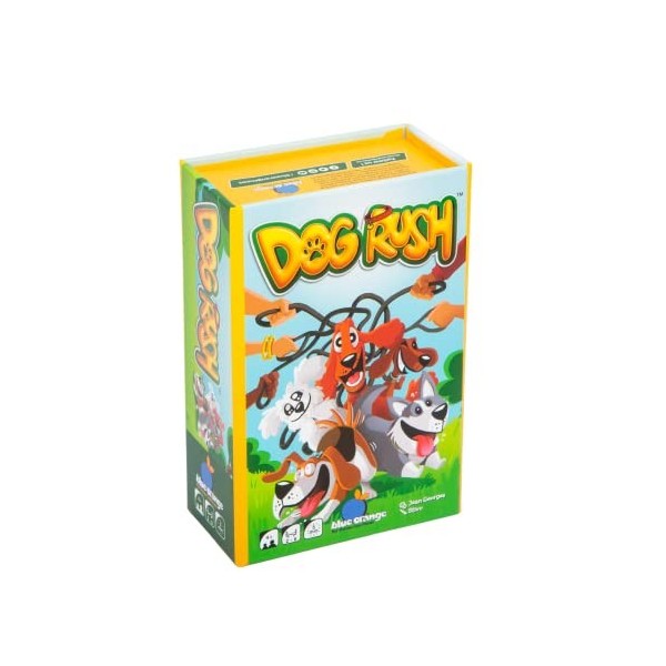 blue orange- Dog Rush Jeux de Société, 3664824000409, Multicolore