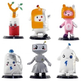 LGQHCE Lanky Mini Figurines Set, 6 Pcs Mini Thème Statue Jouets, PVC Anime Modèle Décorations, Figurine Voiture Décoration de